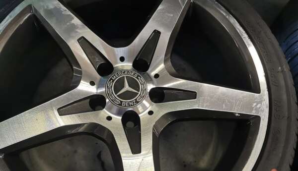 18" GENUINE MERCEDES SLK AMG ALLOY WHEELS / NEW TYRES