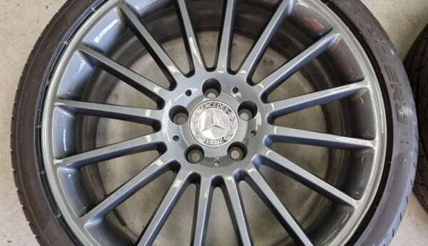 19" GENUINE MERCEDES AMG C63 ALLOY WHEELS / TYRES