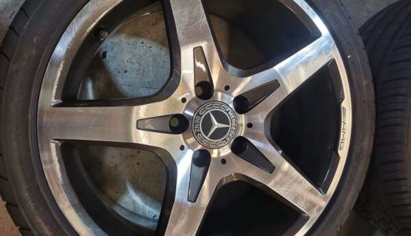 18" GENUINE MERCEDES SLK AMG ALLOY WHEELS / NEW TYRES