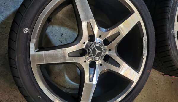 18" GENUINE MERCEDES SLK AMG ALLOY WHEELS / NEW TYRES