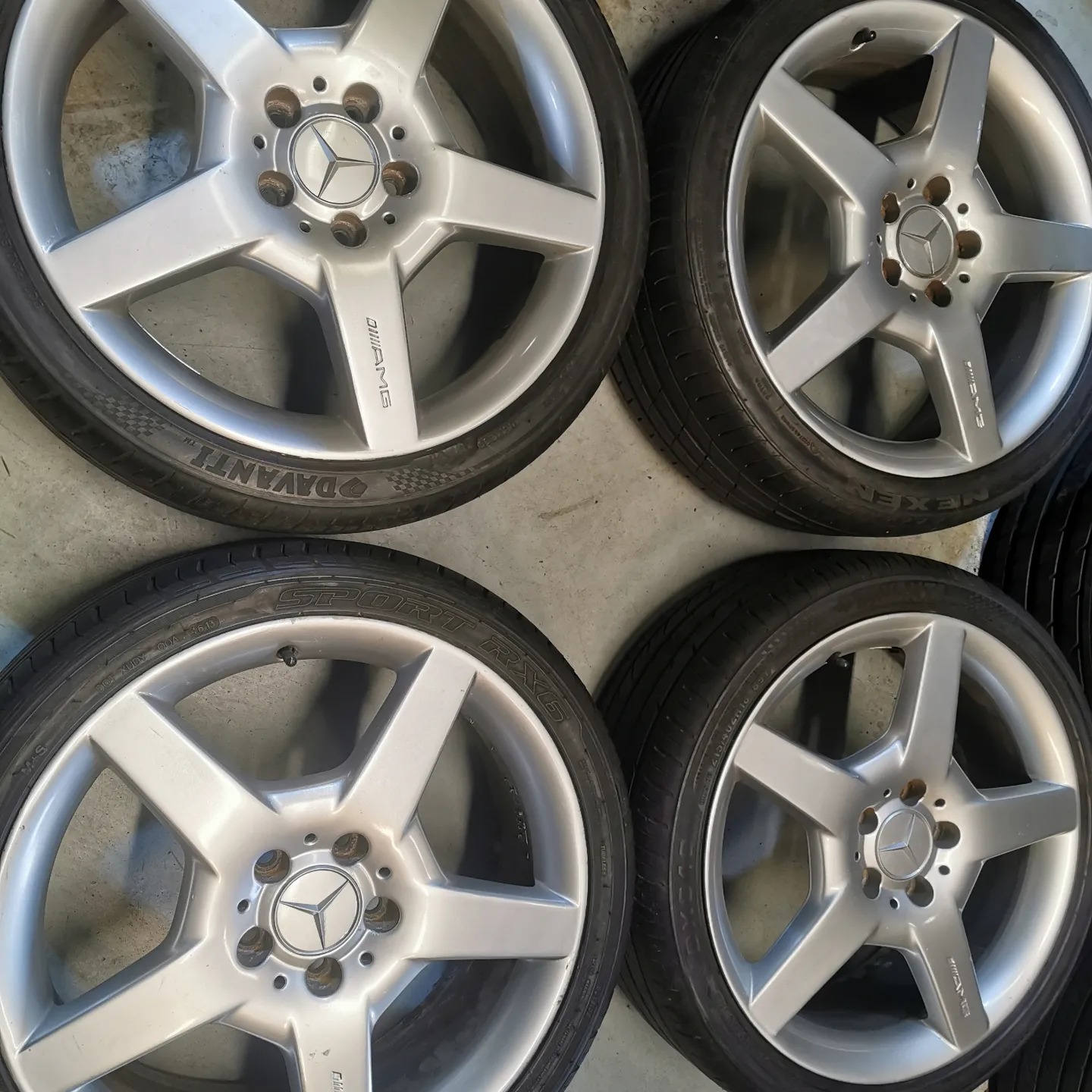 18" GENUINE AMG III MERCEDES ALLOY WHEELS / TYRES