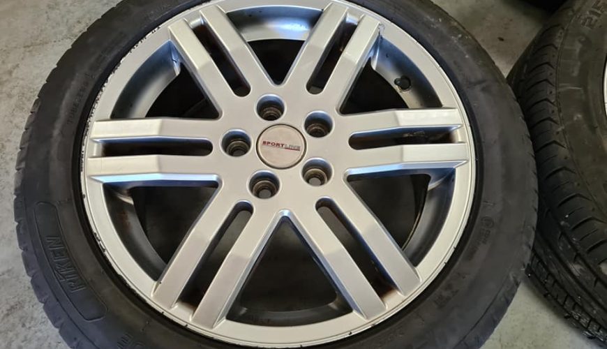 17" GENUINE VOLKSWAGEN SPORTLINE ALLOY WHEELS / TYRES – 5 X 112