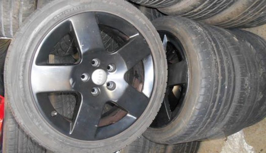 17" AUDI ALLOY WHEELS / TYRES - 5 X 100