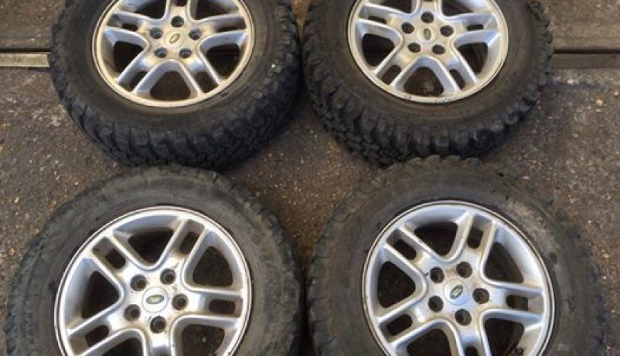 17″ LAND ROVER TD 5 WHEELS WITH 235/65/17 INSA TURBO DAKAR TYRES