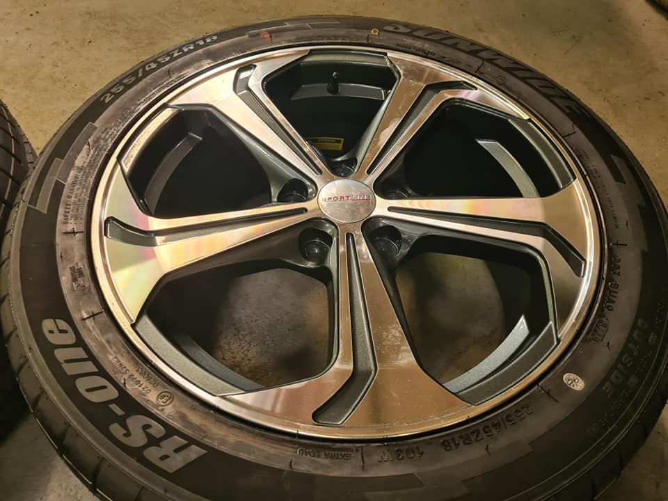 18" VOLKSWAGEN T5 / T6 SPORTLINE 3 STYLE ALLOY WHEELS / TYRES
