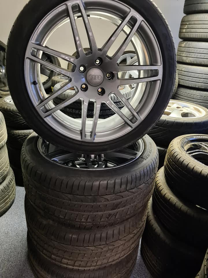 21" GENUINE AUDI S LINE ALLOY WHEELS / TYRES - 5 X 130 FITMENT