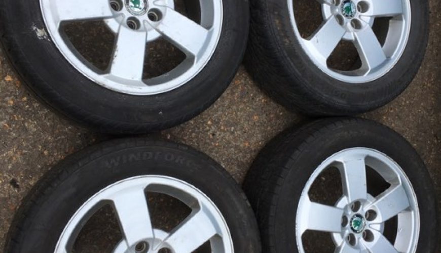 16" ORIGINAL SKODA ALLOY WHEELS / TYRES