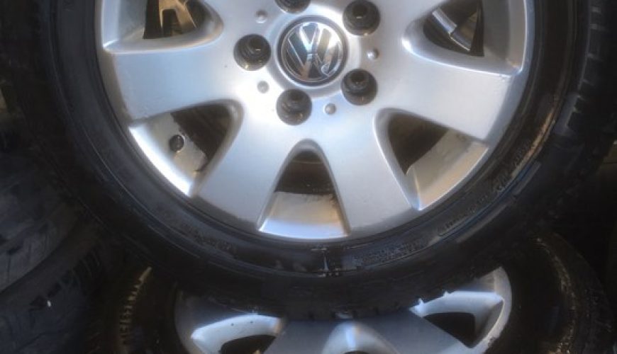 16″ GENUINE VOLKSWAGEN T5 ALLOY WHEELS / TYRES - Image 2