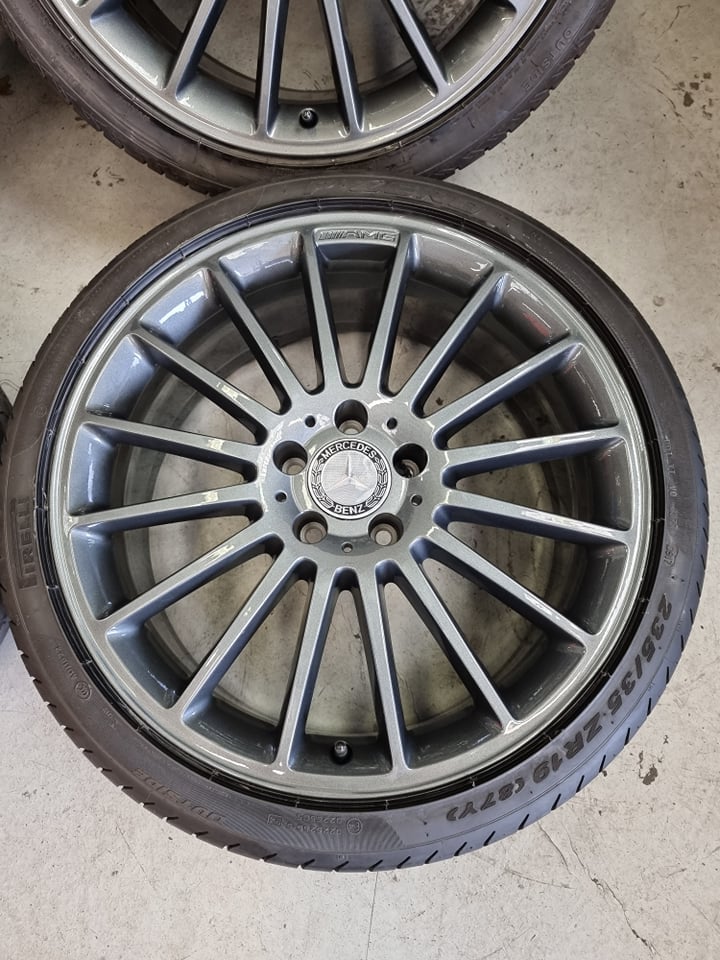 19" Genuine Mercedes AMG C63 Alloy Wheels / Tyres - Image 3