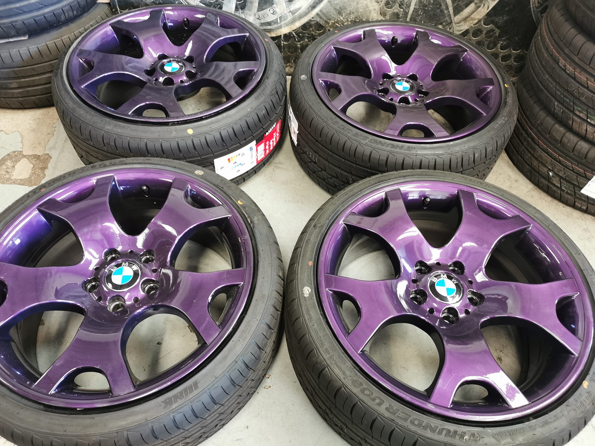 19" Genuine Bmw Tiger Claw Alloy Wheels / Tyres