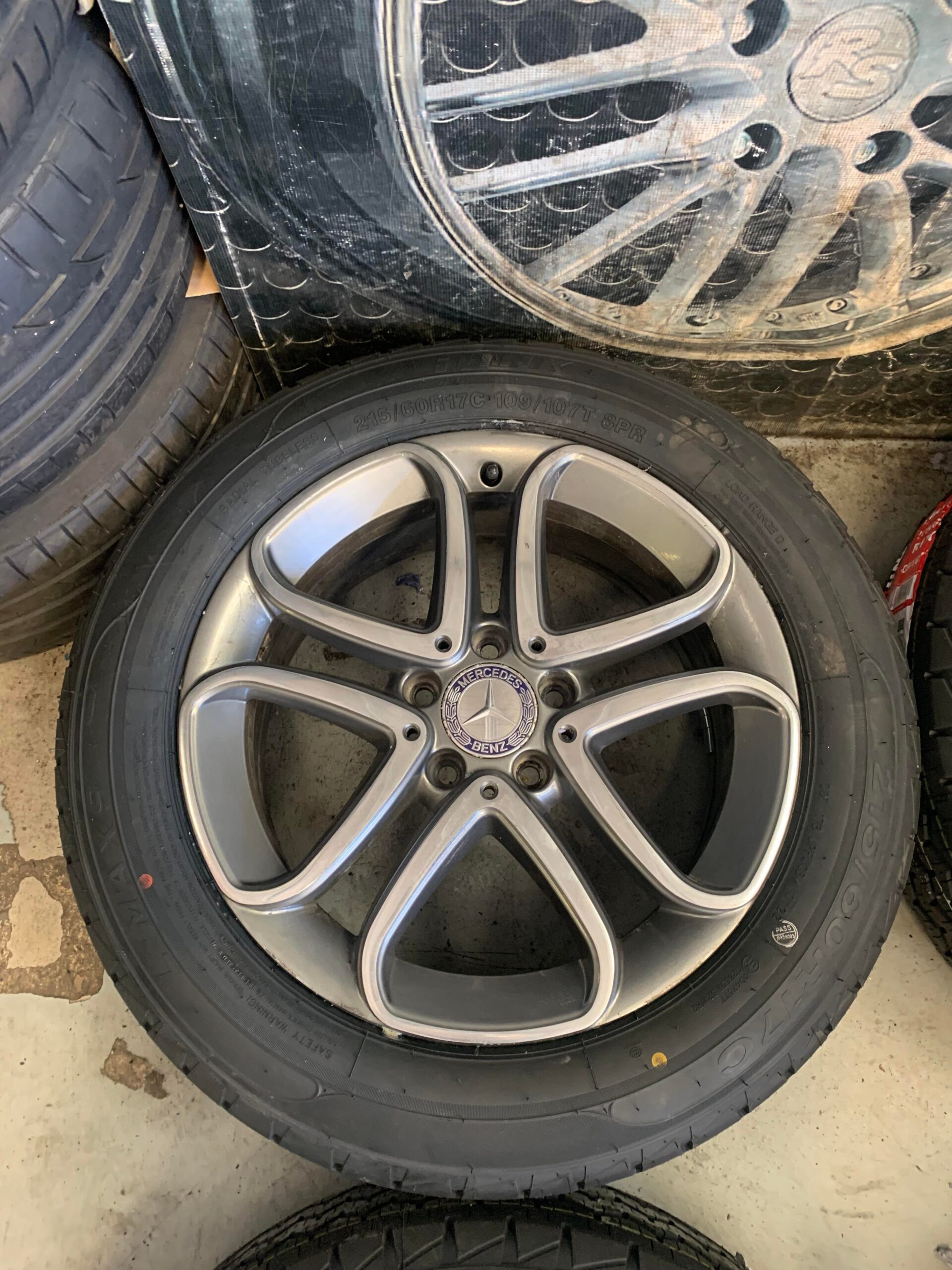 17" Mercedes Vito Alloy Wheels / New Tyres - Image 3