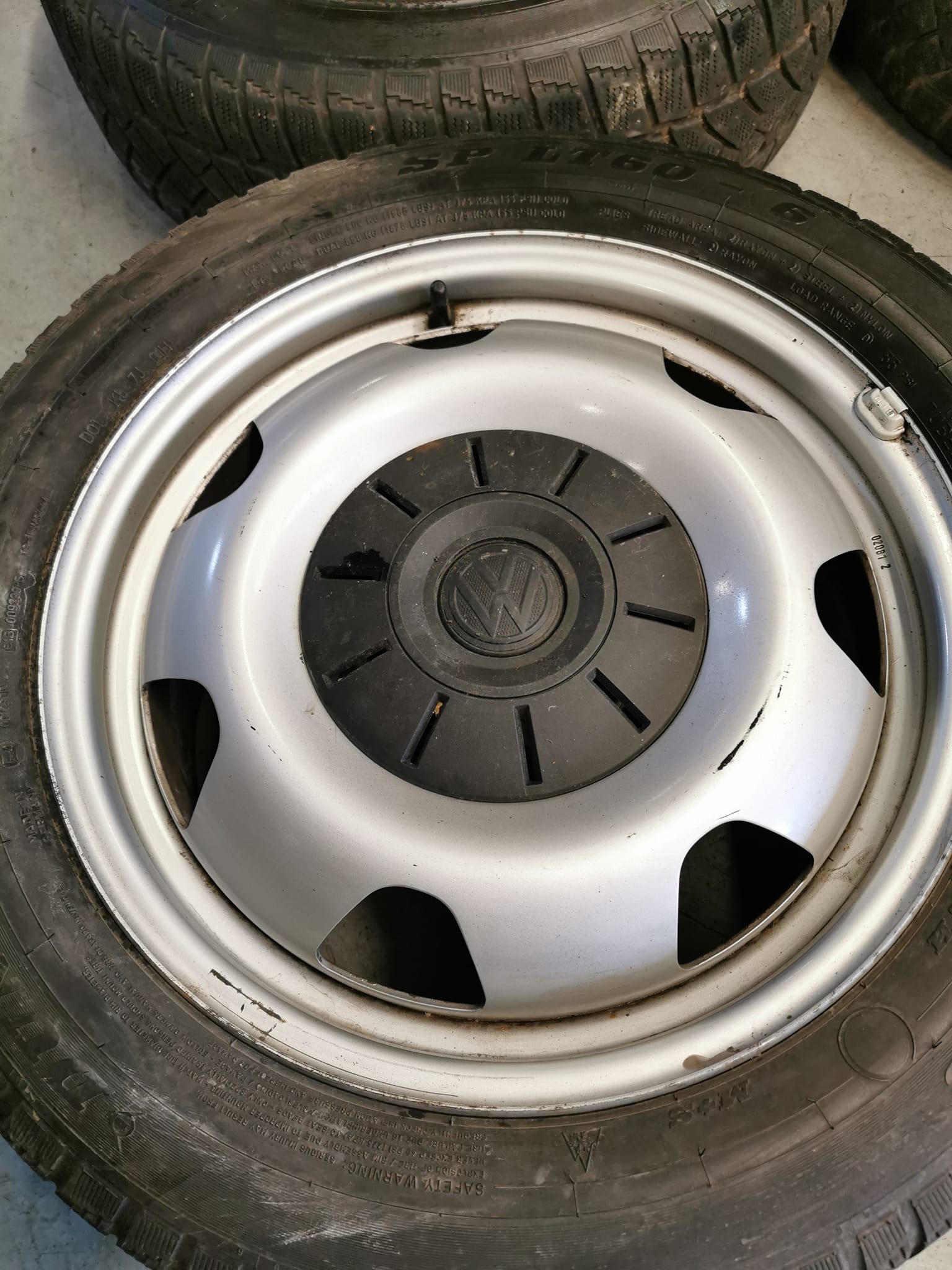 17" Volks Wagen T5 GP Steel Wheels / Winter Tyres - Image 3