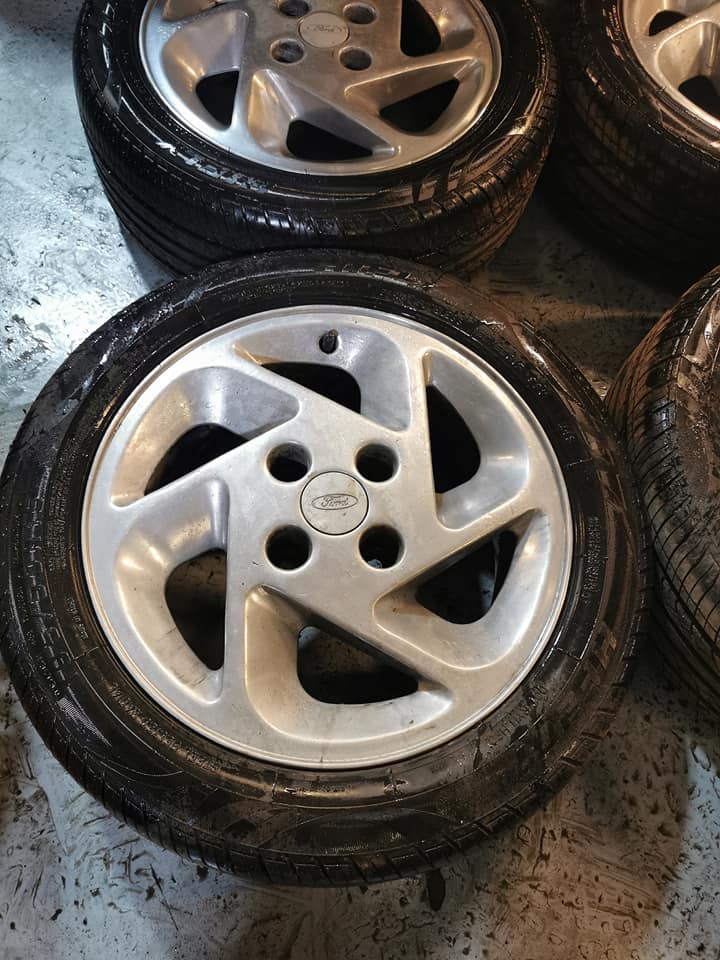 15" Genuine Ford RS Turbo Alloy Wheels / New Tyres - Image 3