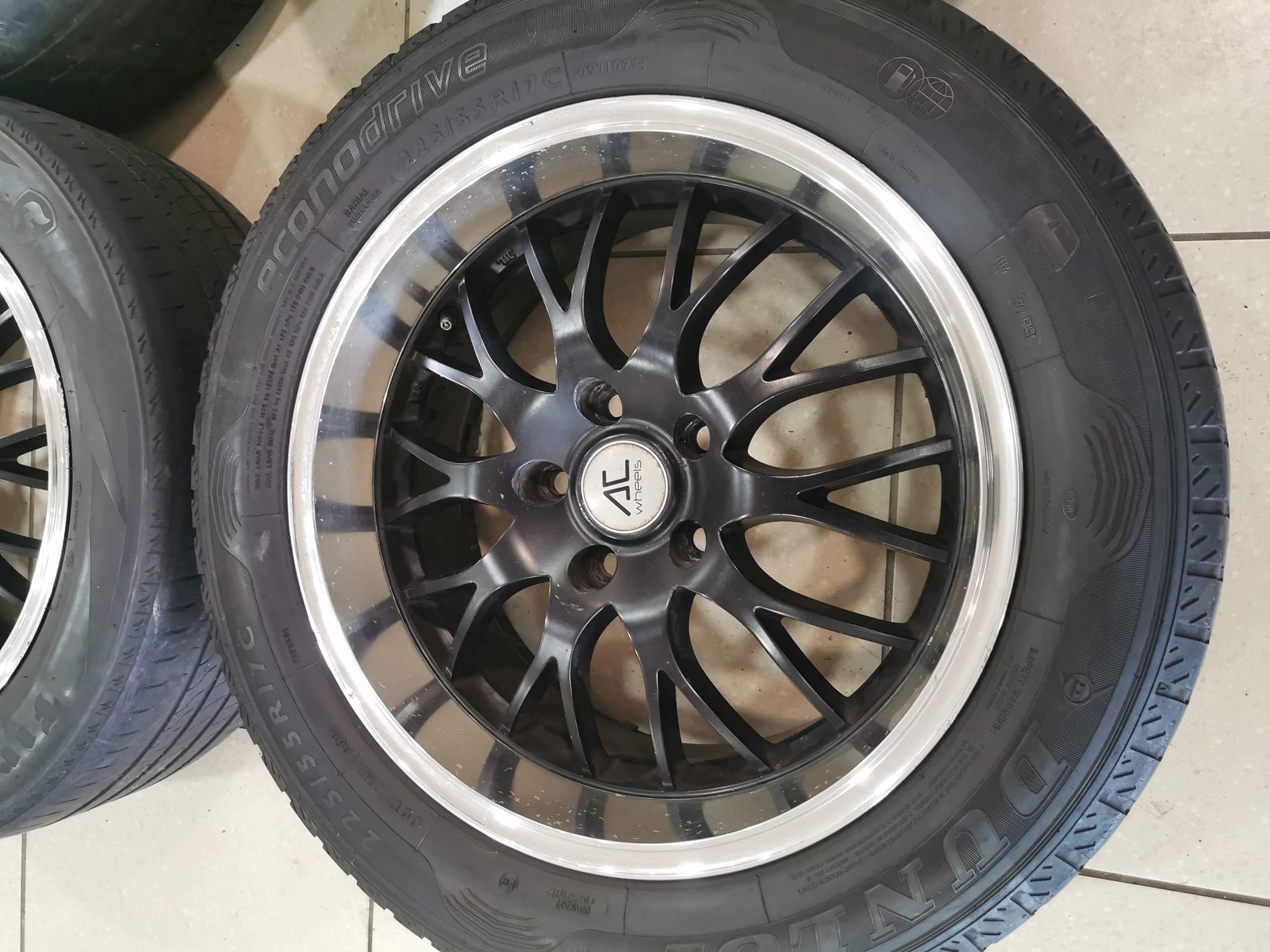 17" A C DEEP DISH ALLOY WHEELS / TYRES - VAUXHALL VIVARO / RENAULT TRAFIC - Image 2