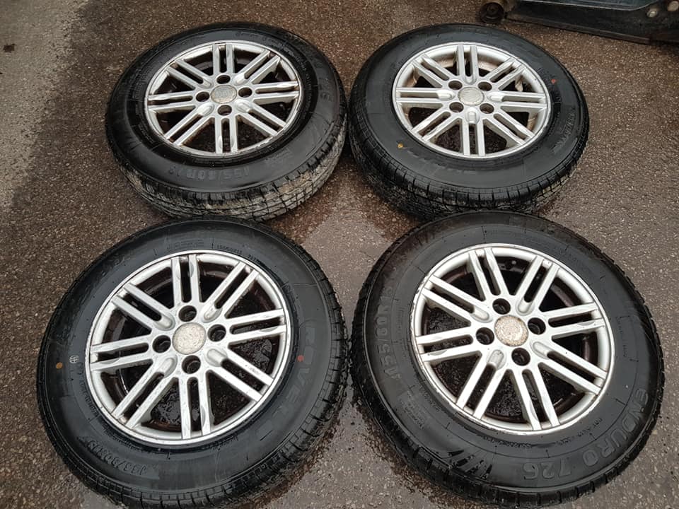 13" FIAT ALLOY WHEELS / TYRES - Image 4