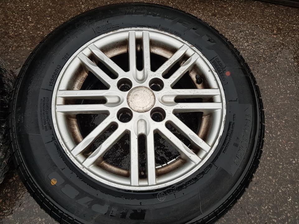 13" FIAT ALLOY WHEELS / TYRES