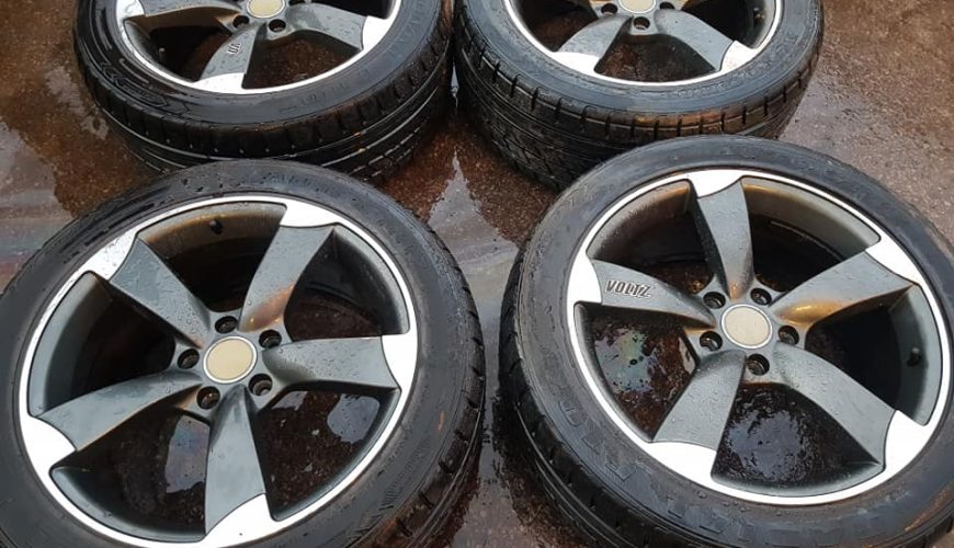 18" AUDI ROTOR STYLE ALLOY WHEELS / TYRES - Image 3