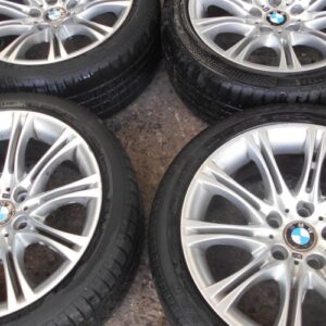 18″ GENUINE BMW MV2 ALLOY WHEELS / TYRES – BMW E60 / 61