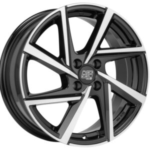 MSW 80-4 16x6.5 ET20 4x108 GLOSS BLACK FULL POLISHED