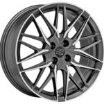 MSW 50-4 18x7.5 ET20 4x108 MATT GUN METAL FULL POLISHED