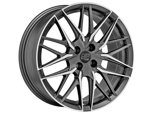 MSW 50-4 18x7.5 ET20 4x108 MATT GUN METAL FULL POLISHED - Image 1