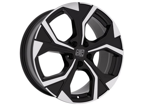 MSW 43 20x8 ET50 5x108 GLOSS BLACK FULL POLISHED - Image 1