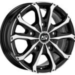 MSW 48 VAN 18x7.5 ET43 5x120 GLOSS BLACK FULL POLISHED
