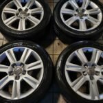 17" GENUINE AUDI A4 ALLOY WHEELS / TYRES  -  5 X 112 FITMENT