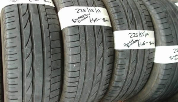 225/55/17 BRIDGESTONE POTENZA RUNFLAT TYRES - Image 1