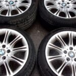 18" GENUINE BMW MV2 ALLOY WHEELS / TYRES - STAGGERED SET