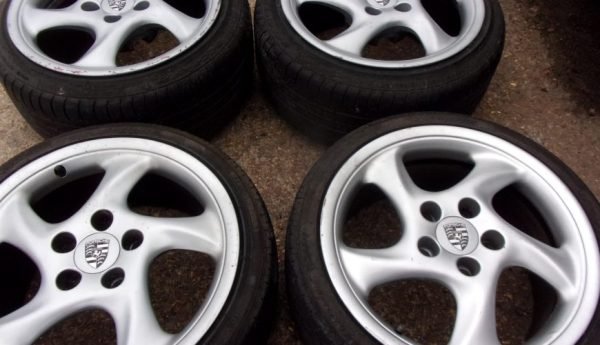 18" PORSCHE CARRERA CUP 3 STYLE ALLOY WHEELS / TYRES - Image 2