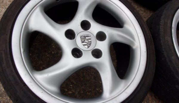 18" PORSCHE CARRERA CUP 3 STYLE ALLOY WHEELS / TYRES - Image 1