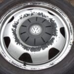 17" GENUINE VOLKSWAGEN T5 FAN BLADE WHEELS / TYRES