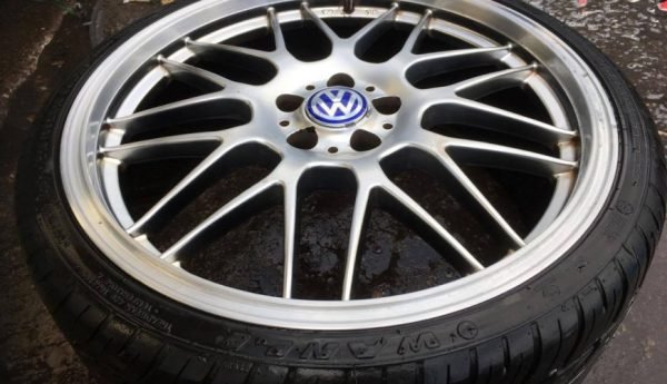 18" VOLKSWAGEN DTM STYLE WHEELS / TYRES 5 X 100 FITMENT - Image 1