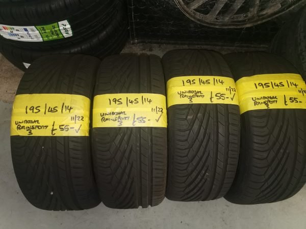 195 / 45 / 14 Uniroyal Rainsport 3 Tyres – Four Available - Image 1