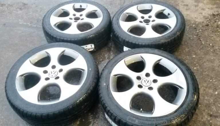 18″ GENUINE VOLKSWAGEN MONZA POLISHED ALLOY WHEELS / NEW TYRES ...