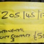 205 / 45 / 17 CONTINENTAL SPORT CONTACT 3 TYRES