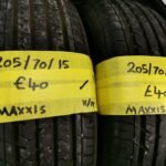 205 / 70 / 15 Maxxis Tyres – Two Available