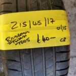 215 / 45 / 17  BRIDGESTONE TURANZA T005 TYRE - FITTING AVAILABLE