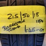 215 / 50 / 18 BRIDGESTONE TURANZA TYRE - FITTING AVAILABLE