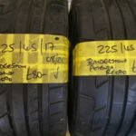 225 / 45 / 17 BRIDGESTONE RE 070 TYRES - TWO AVAILABLE