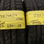 235 / 45 / 17  TOYO PROXES CF1 TYRES  - TWO AVAILABLE