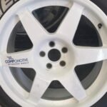 18" COMPOMOTIVE MO6 ALLOY WHEELS / TYRES – SUBARU – 5 X 100