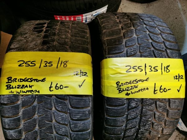 255 / 35 / 18 Bridgestone Blizzak Winter Tyres – Two Available - Image 1
