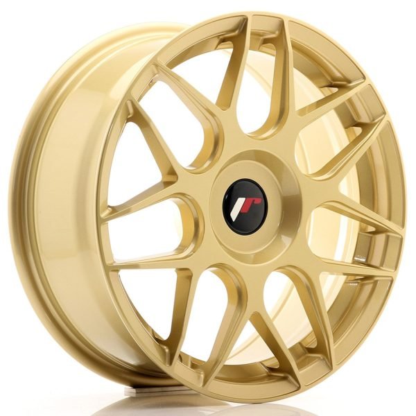 JR Wheels JR18 17x7 ET20-40 Blank Gold - Image 1