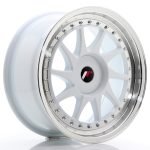 JR Wheels JR26 17x8 ET35 BLANK White w/Machined Lip