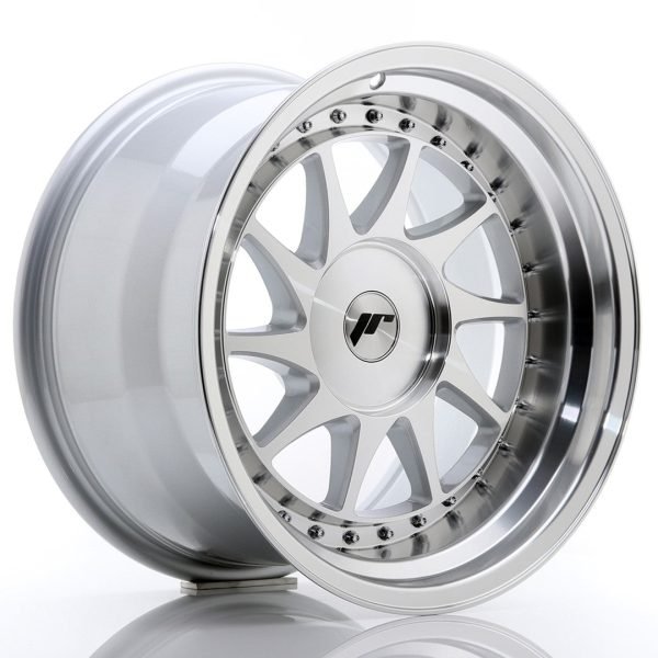 JR Wheels JR26 17x10 ET20-25 BLANK Silver Machined Face - Image 1