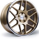 3SDM 0.09 18x8.5 5x112 ET42 Gold Mirror Lip