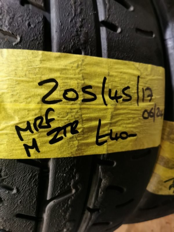 205 / 45 / 17  MRF M ZTR RACE TYRES - TWO AVAILABLE - Image 1