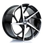 BOLA B18 19x9.5 ET25-45 5x98 BLACK POLISHED FACE